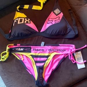 FOX HEAD swimsuit; top L, bottom XL